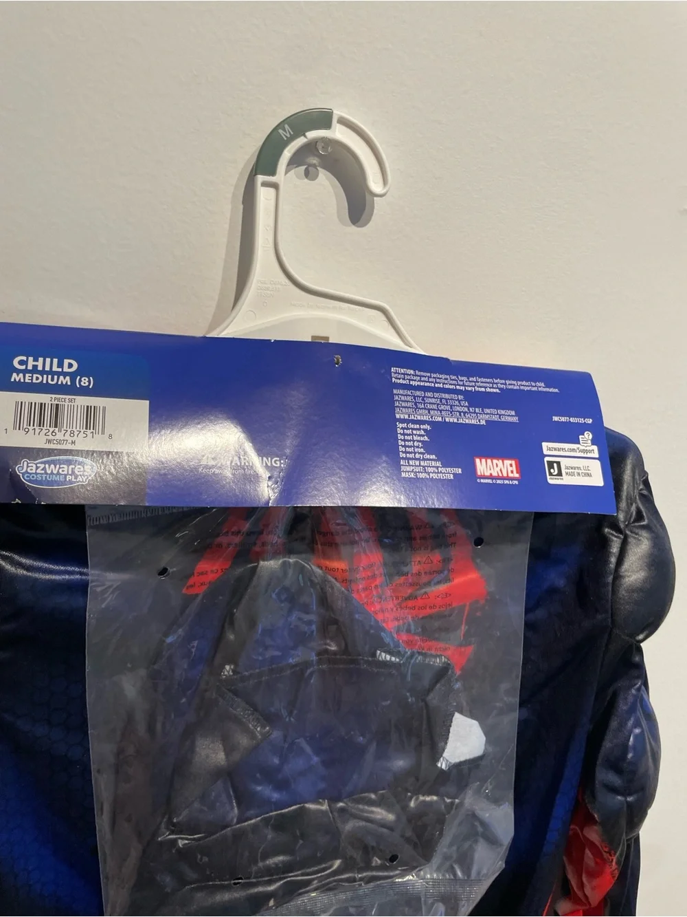 Marvel Avengers Spider-Man Across the Spider Verse Miles Morales Youth M(8) NWT - Picture 8 of 8